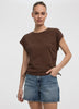Extended-Sleeve Shirred Tee with Drawstrings