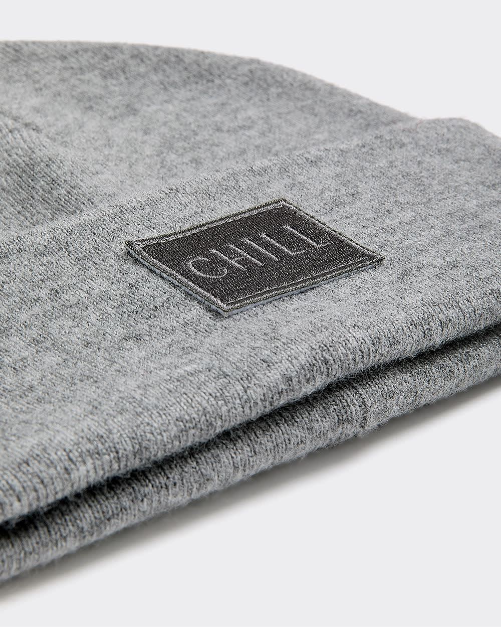 Fold-Over Beanie with Embroidered Patch