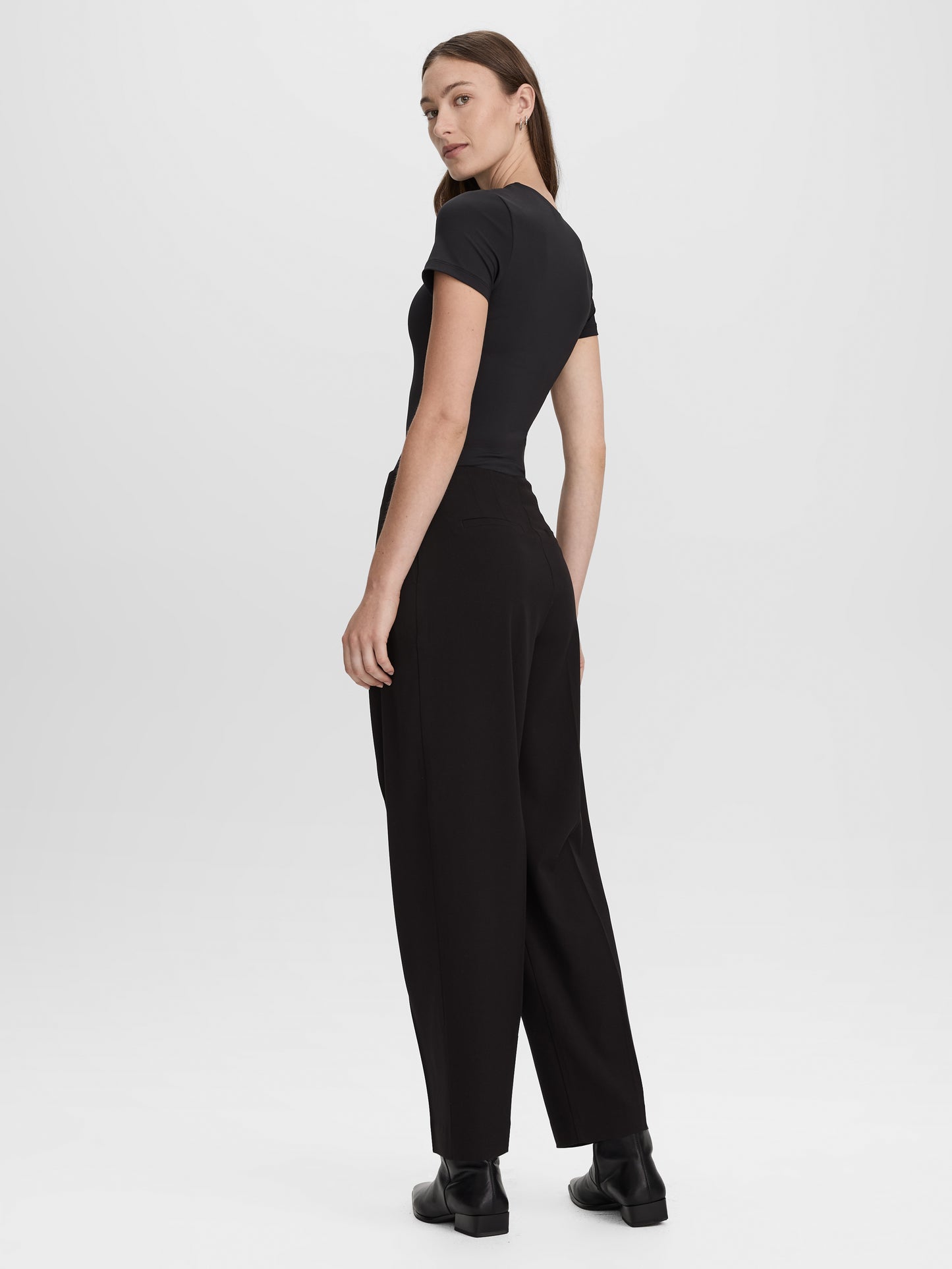 Short-Sleeve Crew-Neck Bodysuit