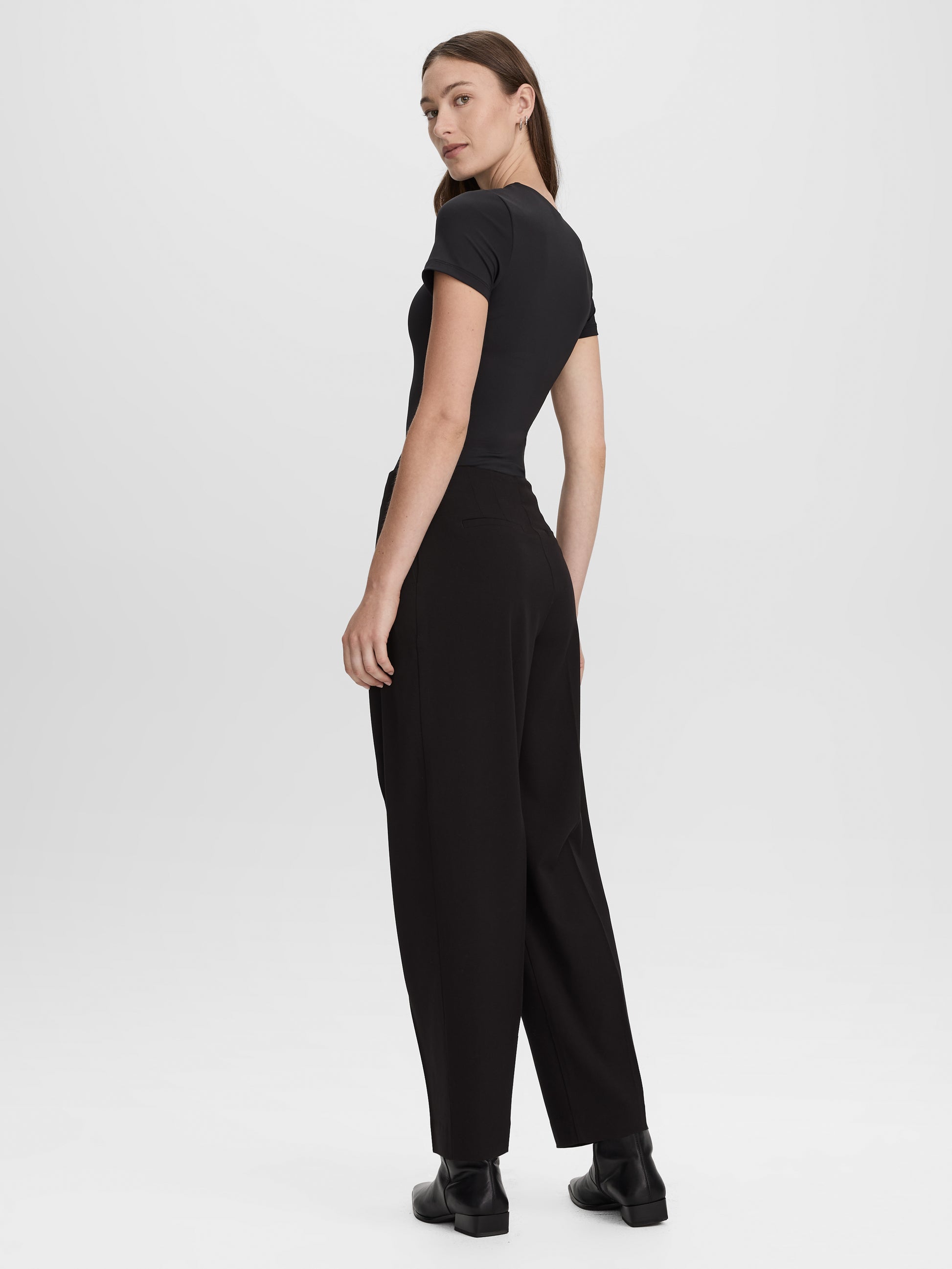 Short-Sleeve Crew-Neck Bodysuit