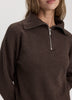 Long-Sleeve Half-Zip Mock-Neck Sweater