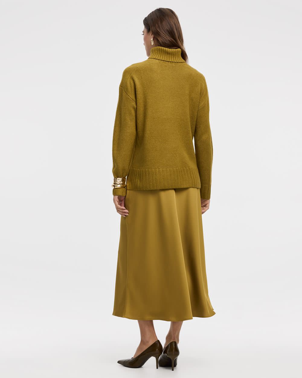 Pull à manches longues et col roulé