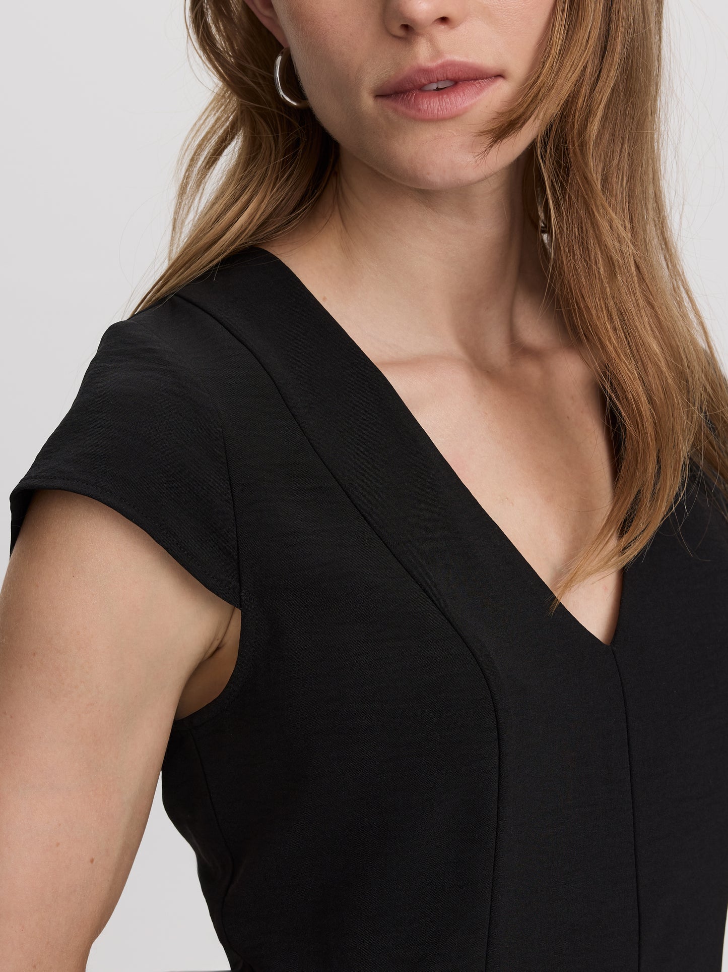 V-Neck Mini Dress