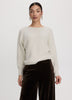 Long-Sleeve Boat-Neck Sweater with Lace Insert