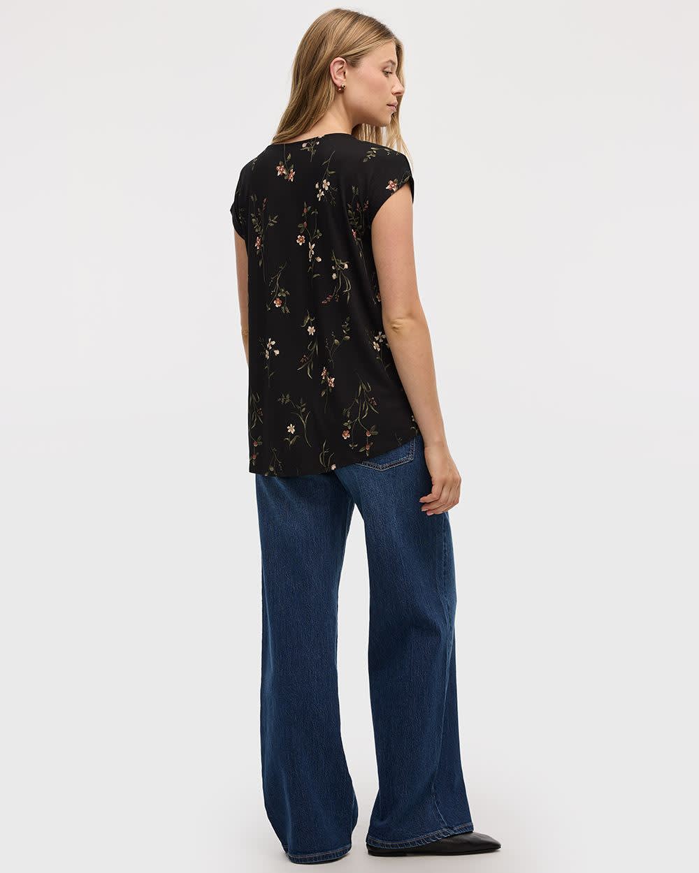 Extended-Sleeve V-Neck Tunic