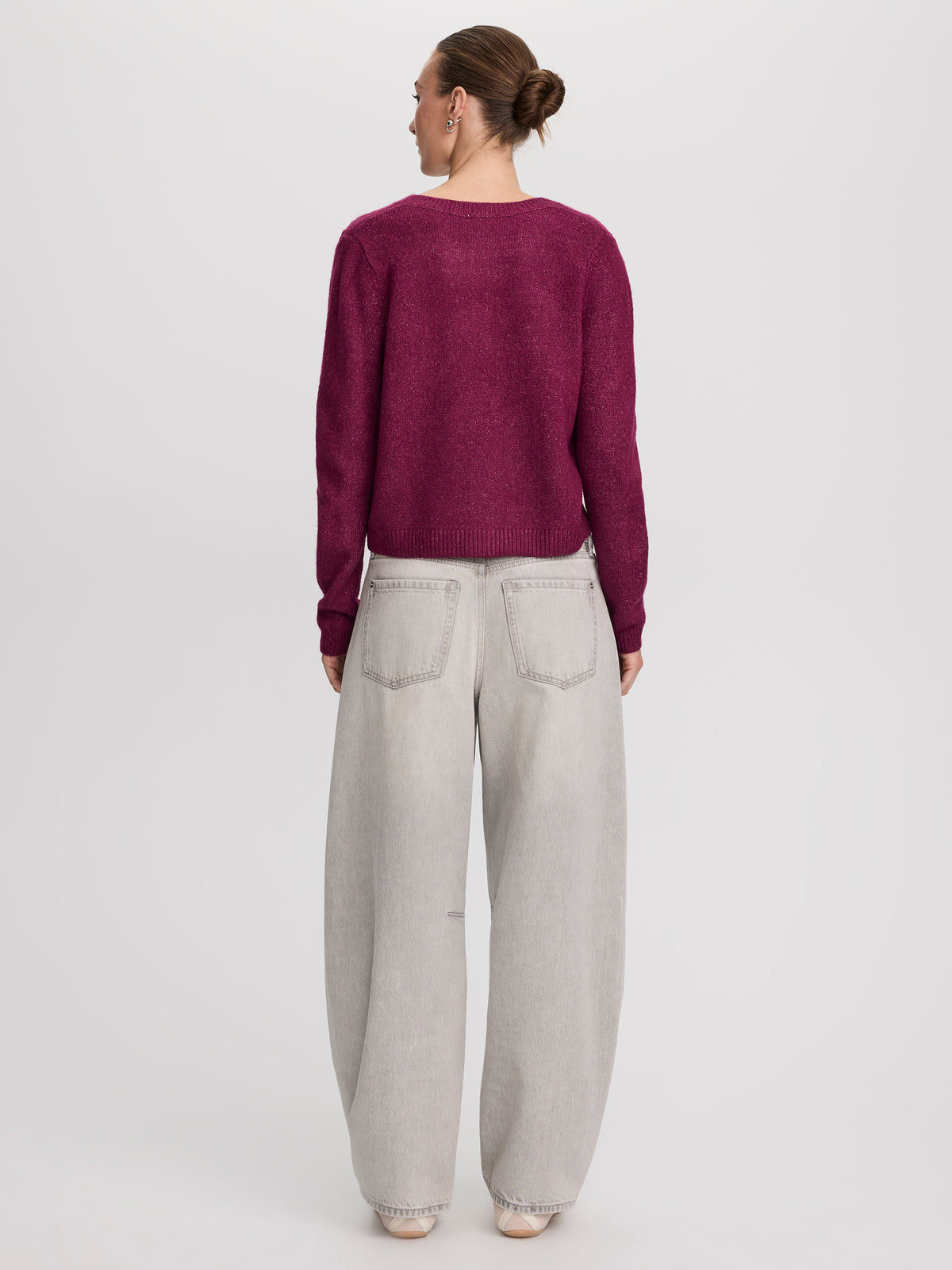 Crew-Neck Cardigan