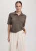 Short-Sleeve Polo Sweater