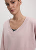 Long-Sleeve V-Neck French Terry Sweatshirt - Hyba