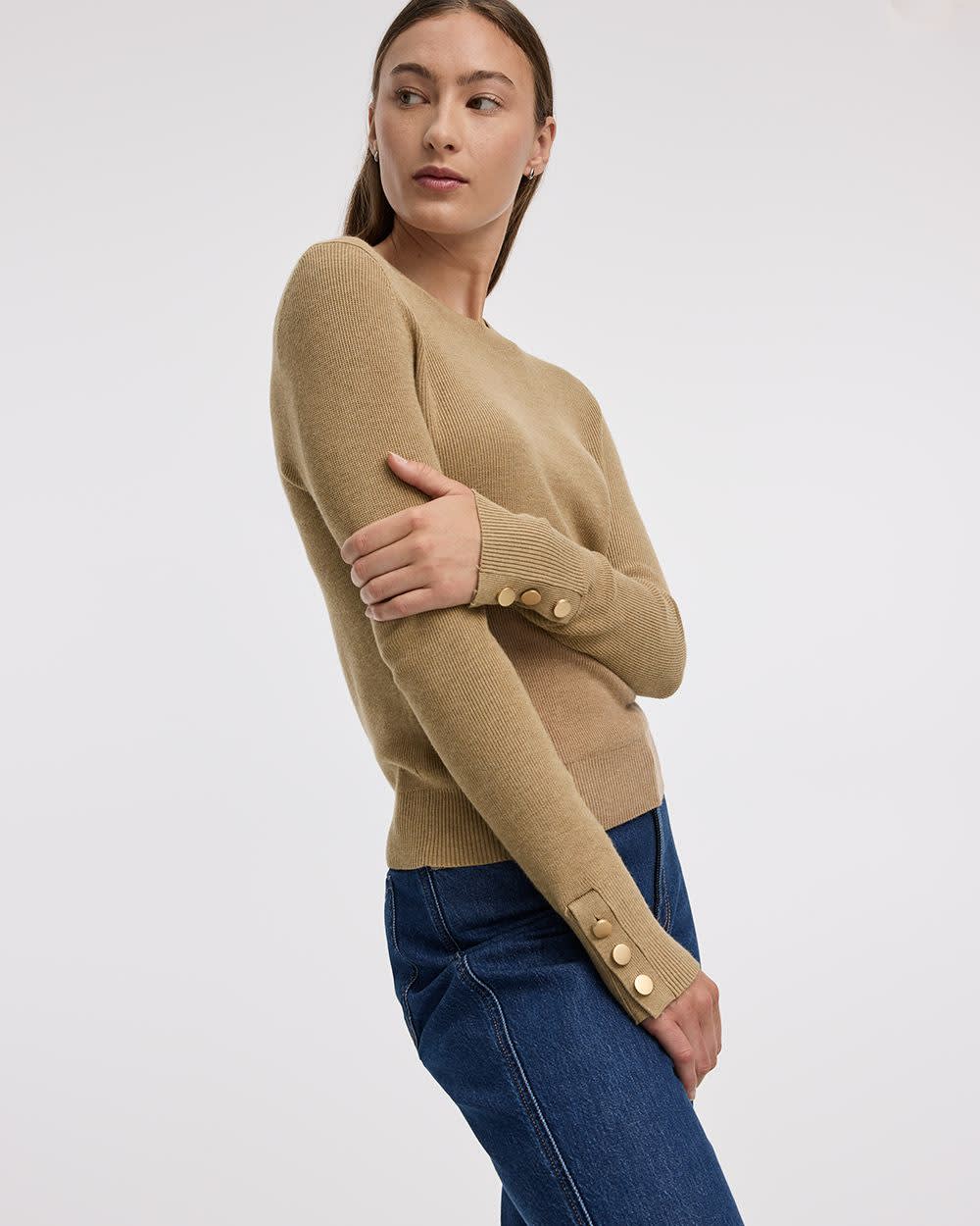 Long-Sleeve Crew-Neck Sweater
