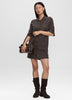 Short-Sleeve Polo Mini Dress