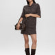 Short-Sleeve Polo Mini Dress