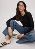 Long-Sleeve Crew-Neck Ribbed T-Shirt - R Essentials