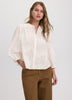 3/4-Sleeve Embroidered Blouse
