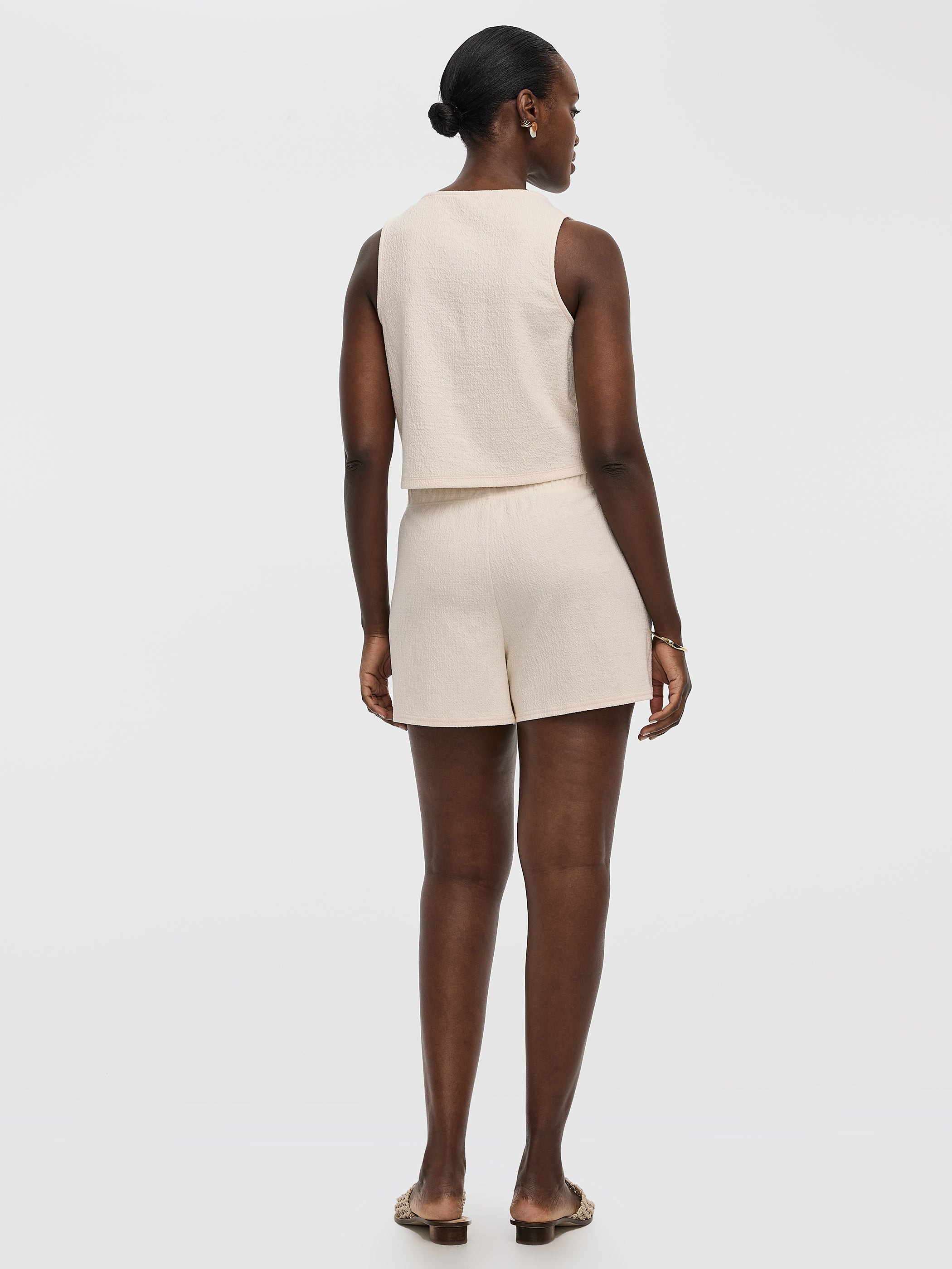 Textured-Knit Shorts