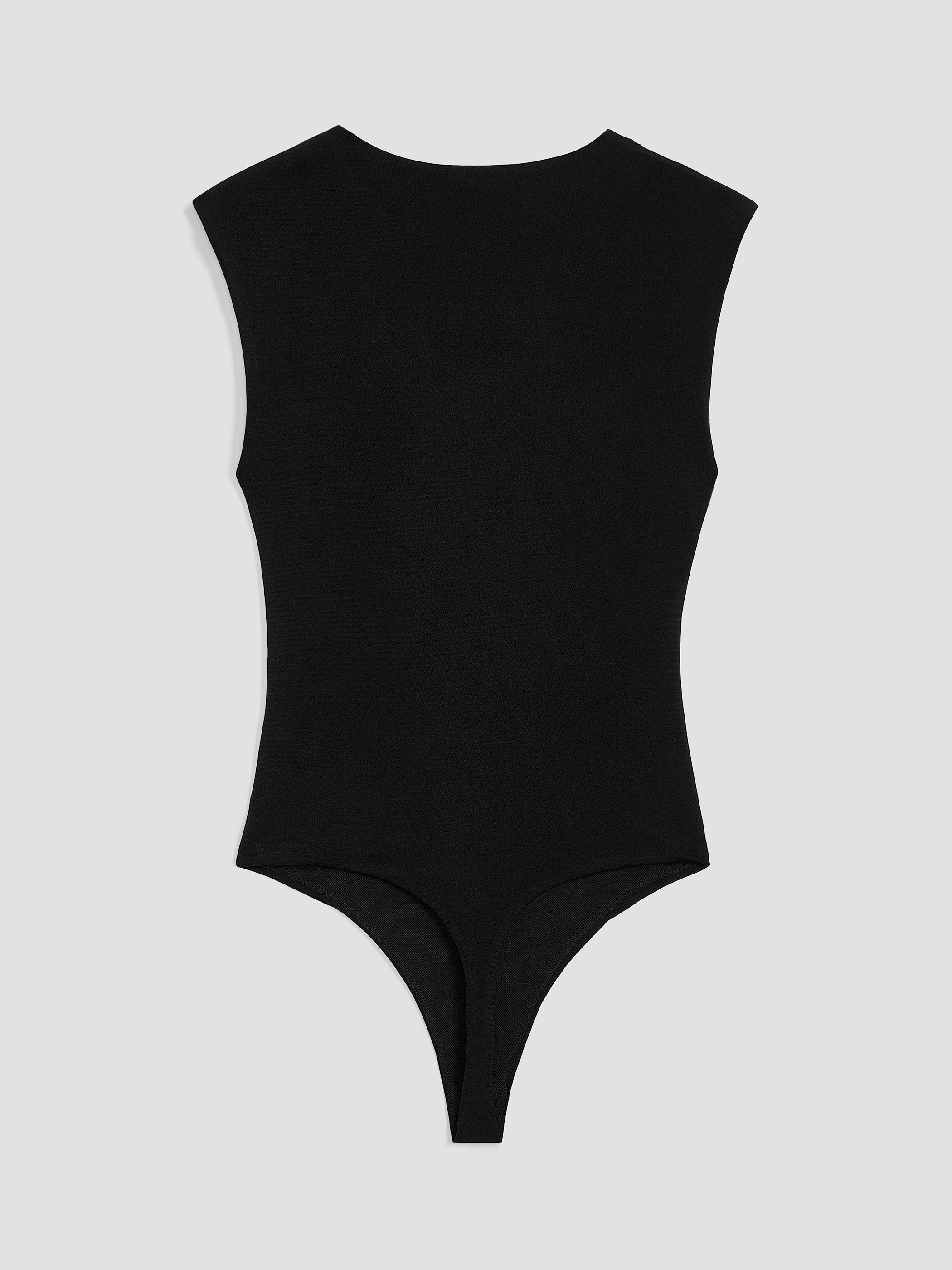 Sleeveless Crew-Neck Bodysuit