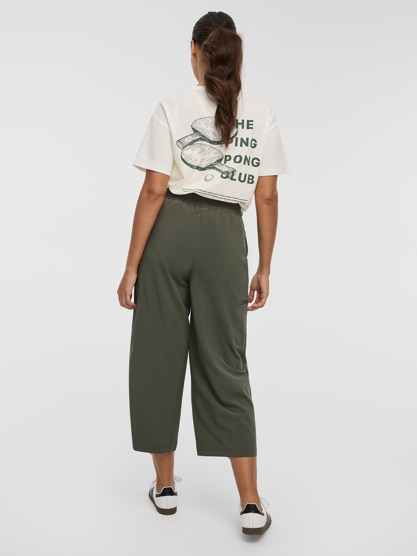 Wide-Leg High-Rise Cropped Pant - Hyba