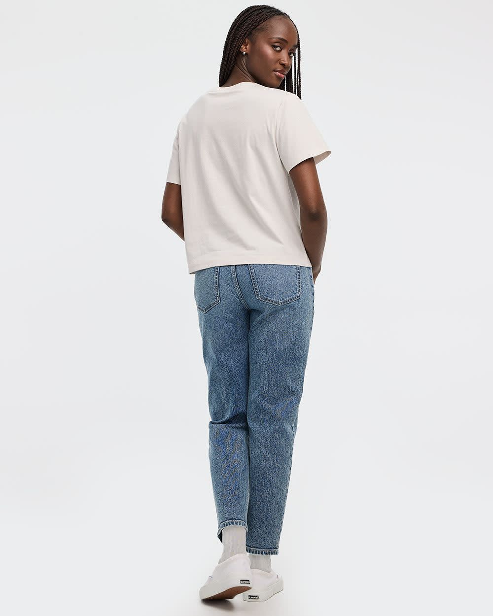 T-shirt à manches courtes et col rond 