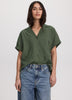 Short-Sleeve Shirt with Notch Collar