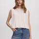 Crew-Neck Tank with Bubble Hem