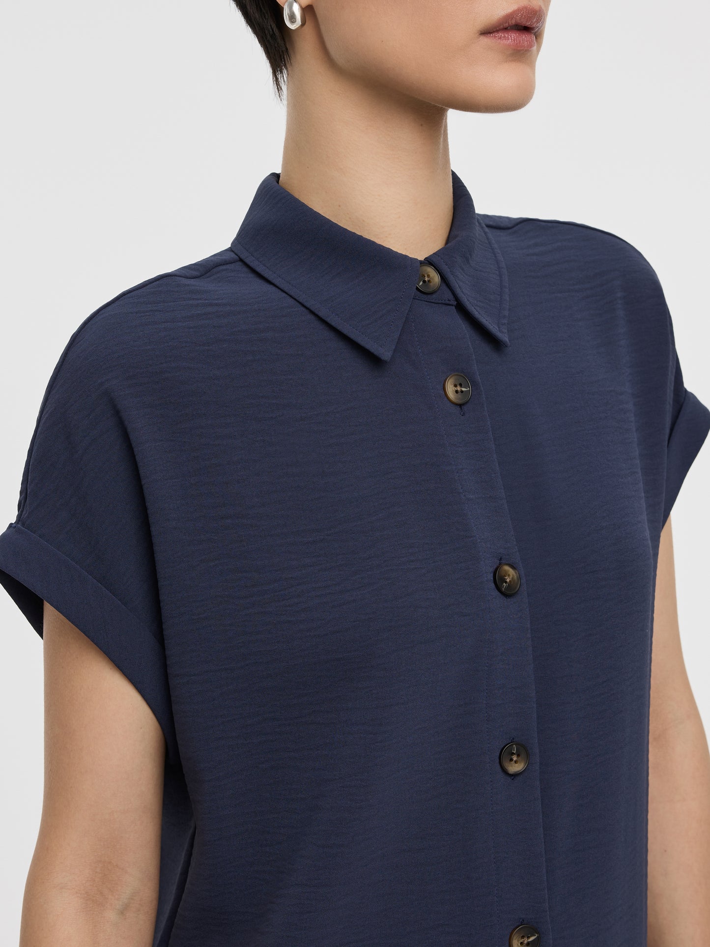 short sleeve button up dress Short-Sleeve Shirt Dress | Regular
