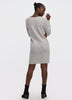 PlushSoft Crew-Neck Ribbed Sweater Dress