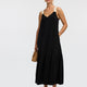 Sleeveless Maxi Dress with Contrast Straps