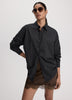 Poplin Blouse with Side Shirrings