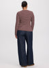 Striped Long-Sleeve Crew-Neck Ribbed T-Shirt - R Essentials