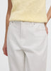 White High-Rise Barrel Jeans