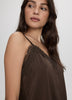 V-Neck Cami with Lace Trim