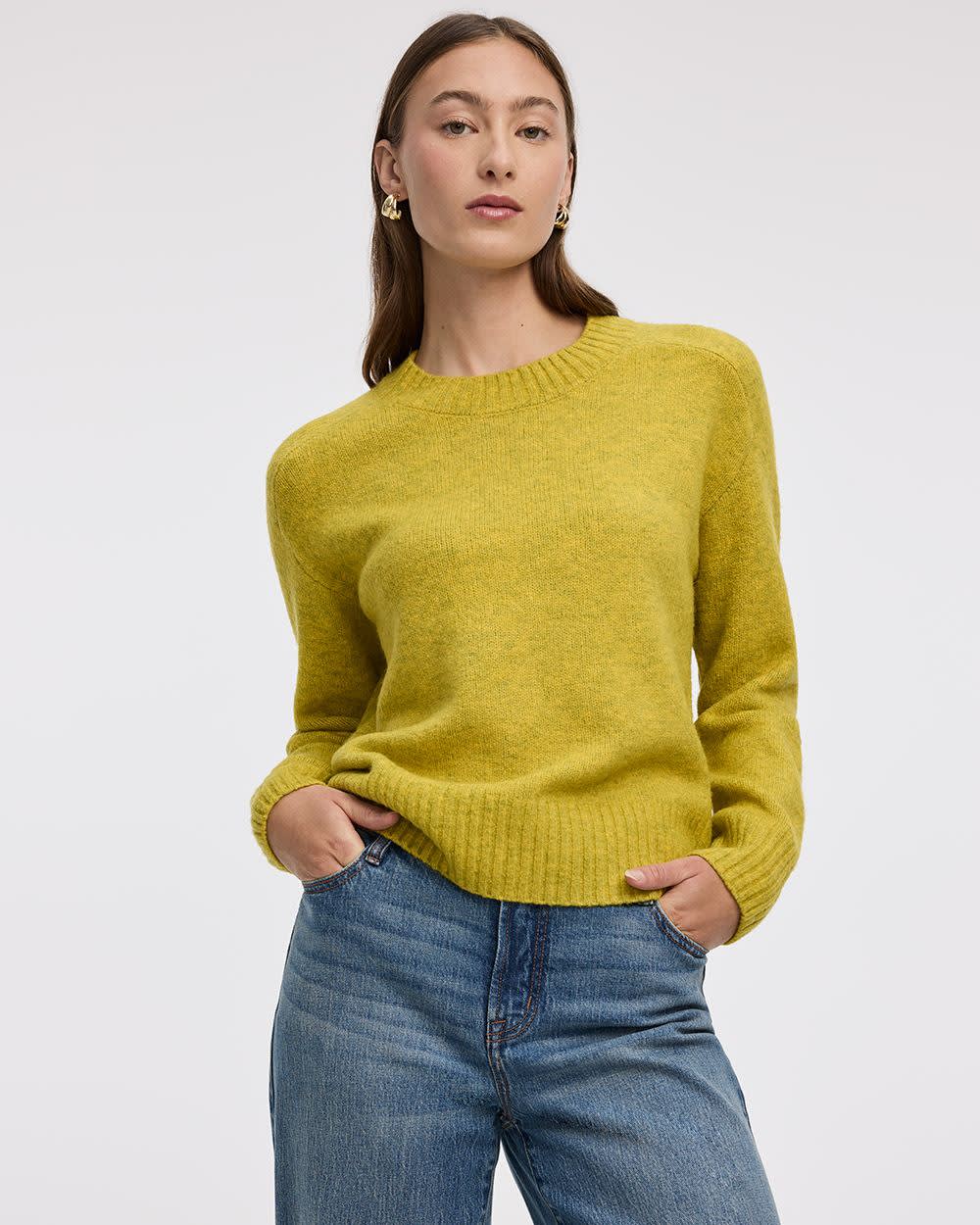 Long-Sleeve Crew-Neck PlushSoft Pullover