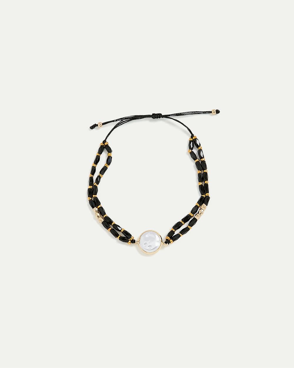 Beaded Bracelet with Pearl