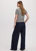 Wide-Leg High-Rise Jean with Sash