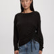 Long-Sleeve Top with Shirred Side