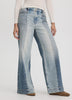 Wide-Leg High-Rise Jean with Elastic Waist