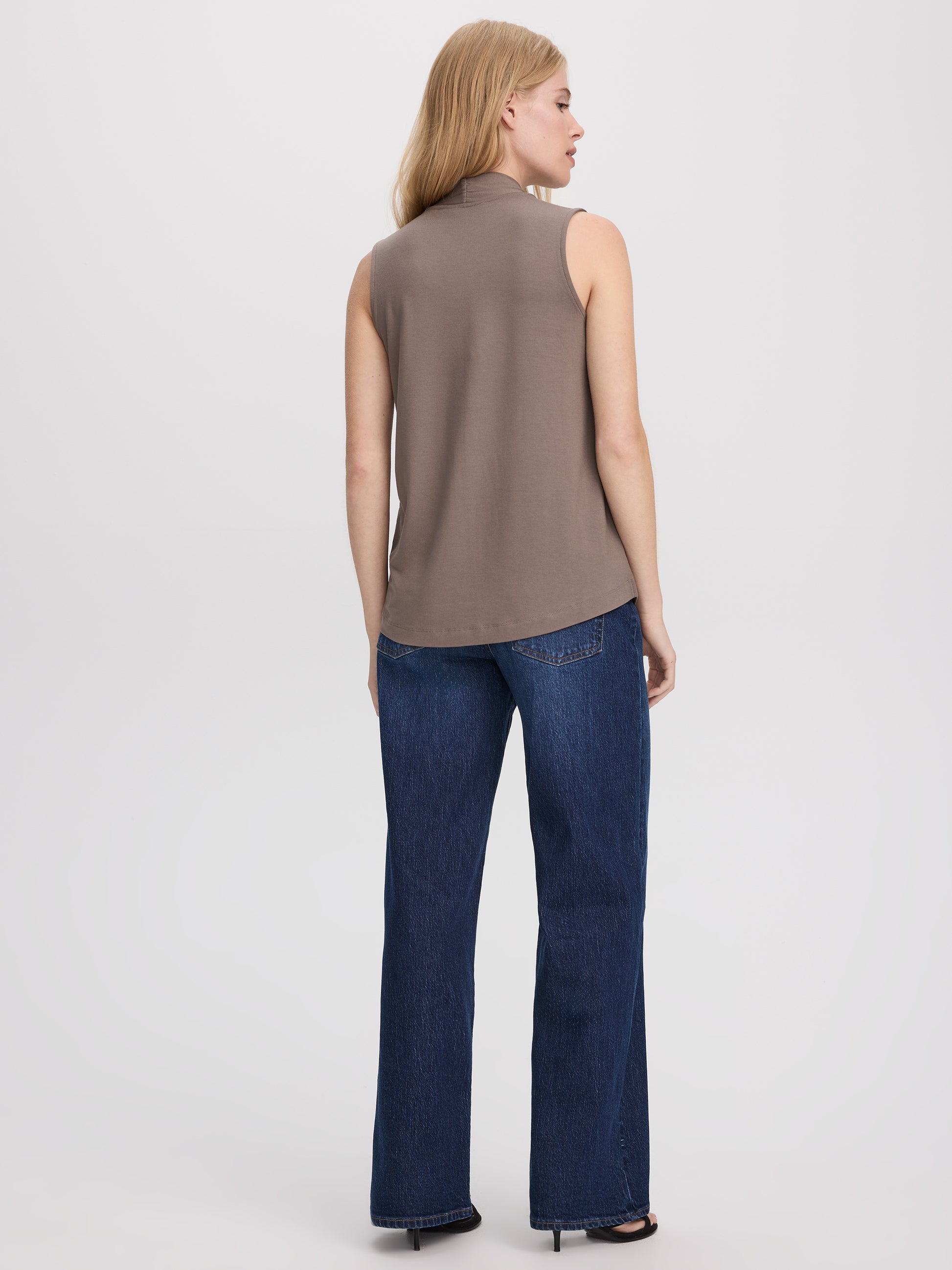 Sleeveless V-Neck Top