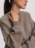Long Crew-Neck Fleece Sweatshirt - R Essentials
