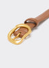 Skinny Belt with Organic Buckle