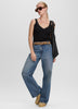 V-Neck Cami with Lace Trim