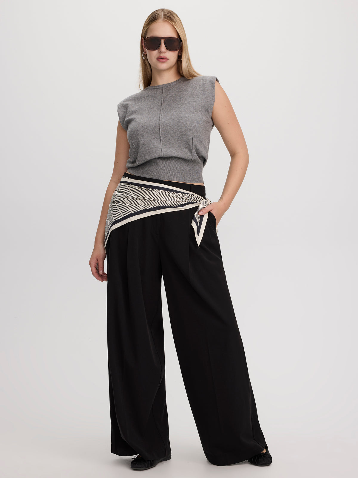 Wide-Leg High-Rise Pants - The Timeless - Curvy Fit