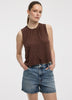 Buttoned-Down Crew-Neck Tank