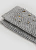 Warm Crew Socks with Beadings at Hem