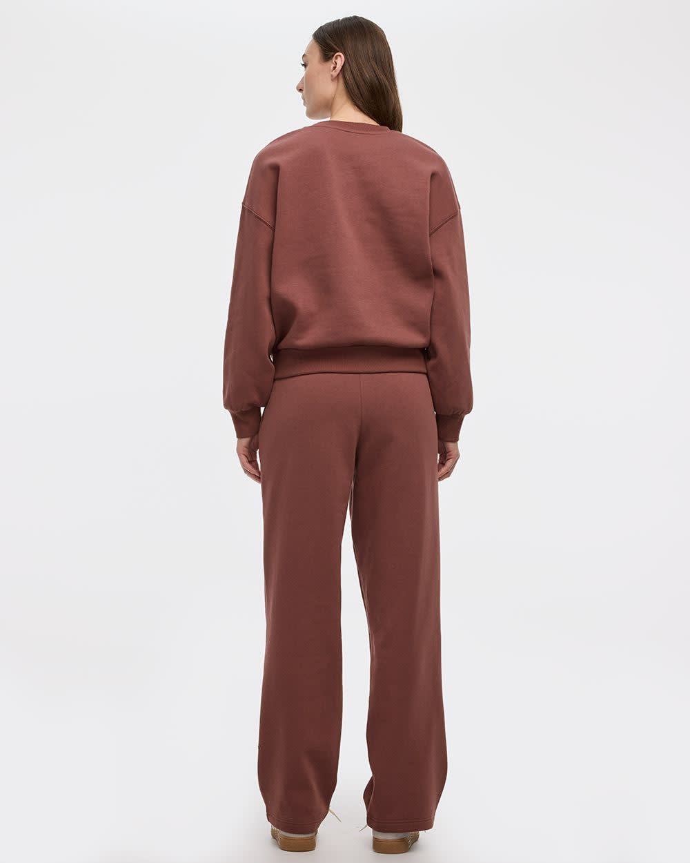 Fleece Embossed Sweatshirt - Hyba