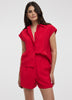 Extended-Sleeve Buttoned-Down Blouse
