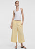 Cropped Wide-Leg Linen-Blend Pant