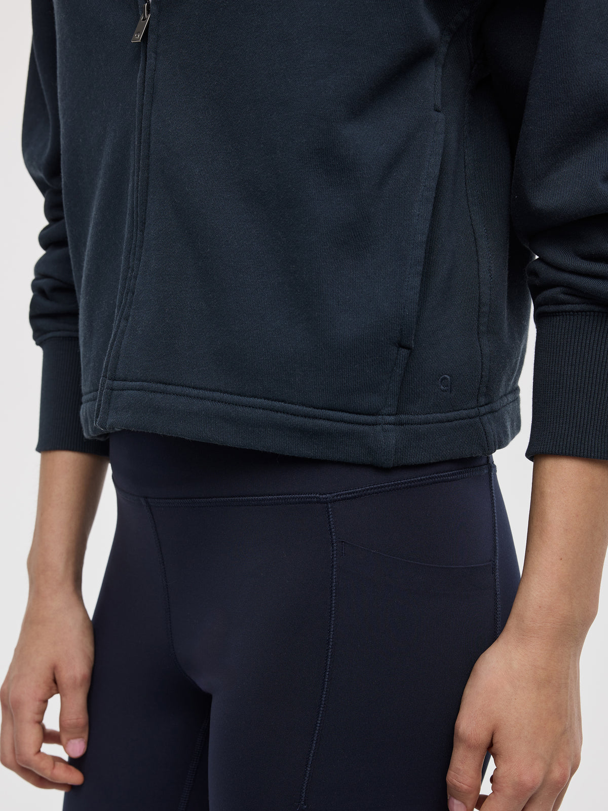 Hooded French Terry Jacket - Hyba