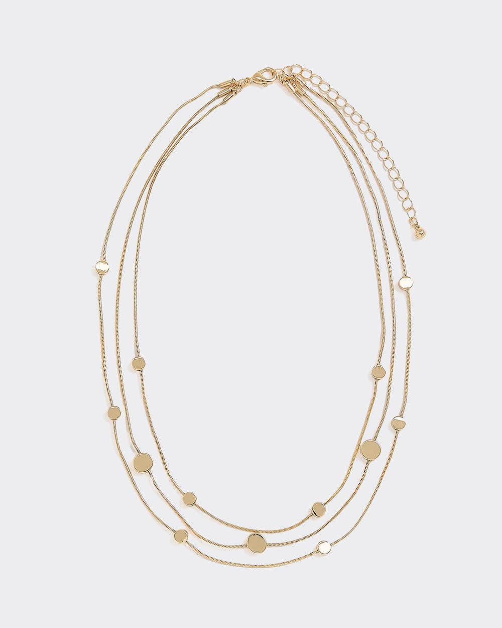 Three-Layer Beaded Necklace