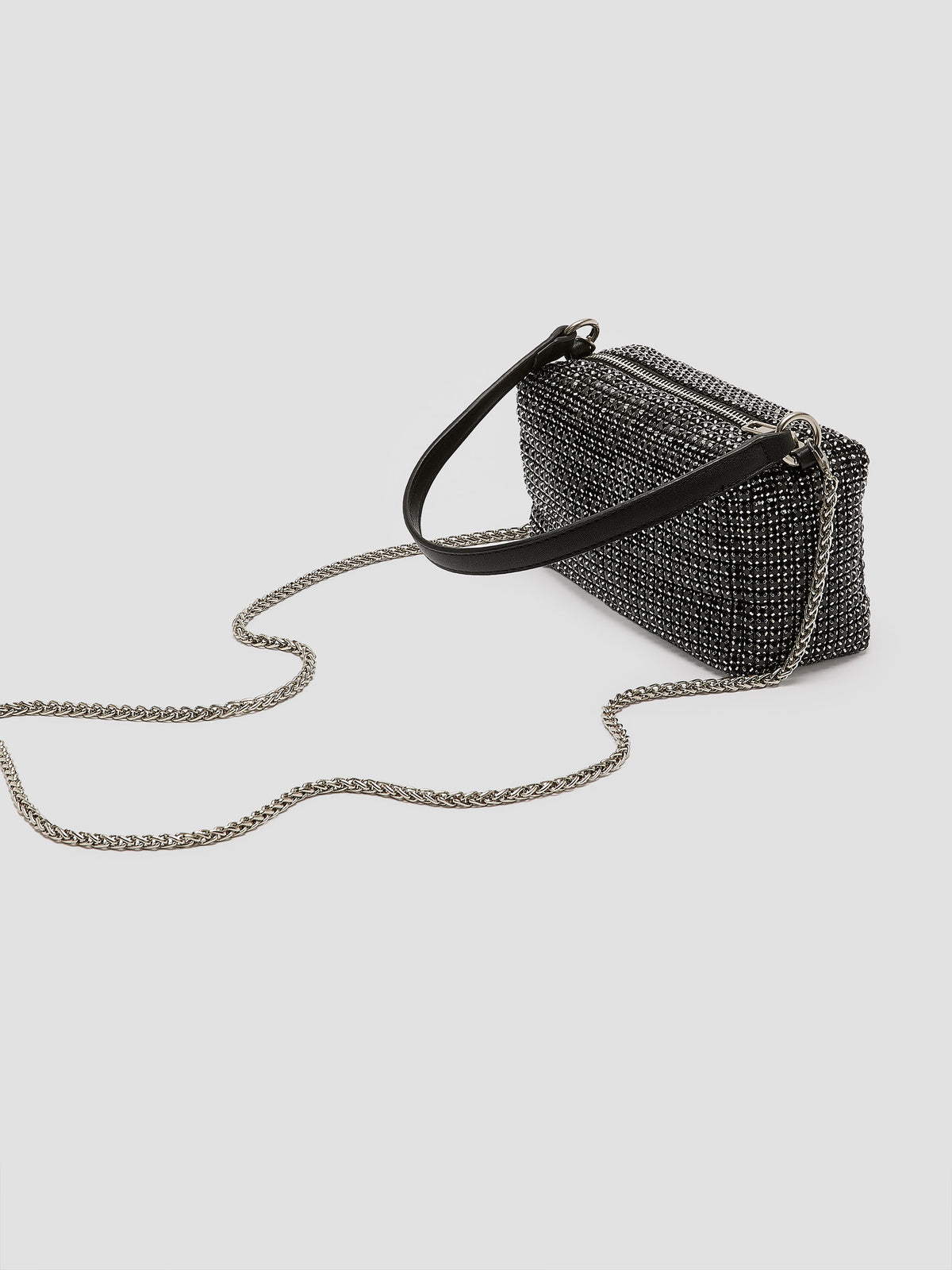Small Handbag with Rhinestones