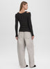 Long-Sleeve Off-the-Shoulder Top with Fooler Insert