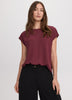 Short-Sleeve Crew-Neck Blouse